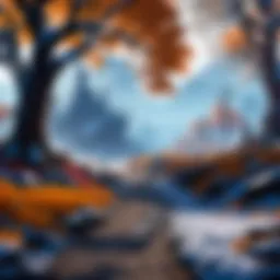 A breathtaking view of the Shadowlands landscape