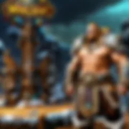 A vibrant scene showcasing player interactions in World of Warcraft.