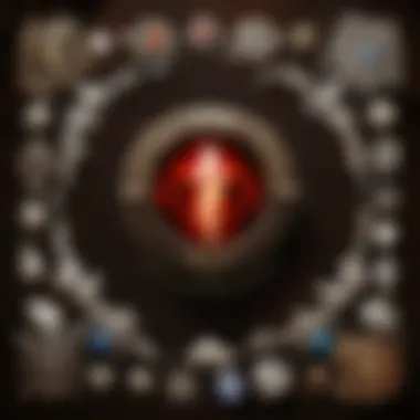 Gems and Runes Available for Socketing An array of different gems and runes available for socketing in Diablo 2 Resurrected.