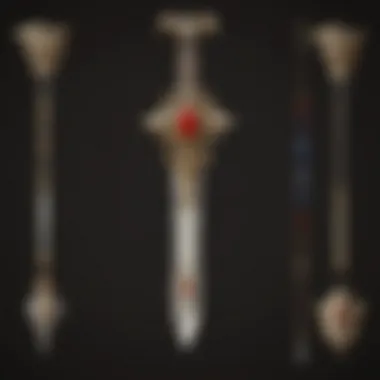 A detailed view of a socketed weapon in Diablo 2 Resurrected, showcasing the gem effects.