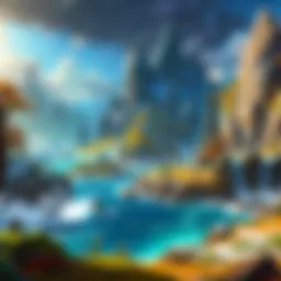 A stunning landscape from the World of Warcraft realm, showcasing the vibrant colors and intricate details of nature.