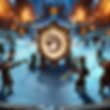 High-Stakes Arena Match A team engaged in a high-stakes arena match