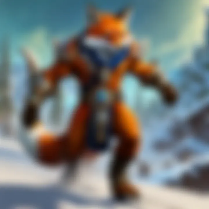 An engaging gameplay screenshot highlighting the fox race's mechanics in action.