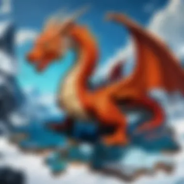 Puzzle Pieces in a Fantasy Realm Colorful puzzle pieces floating above a fantasy landscape featuring dragons