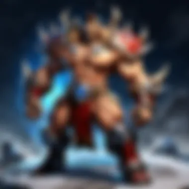 Stylized representation of a hero's unique abilities in action