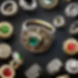 Intricate design of a vintage poison ring