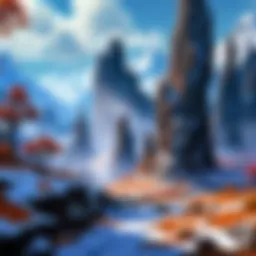 A picturesque fantasy landscape representing MMORPG worlds