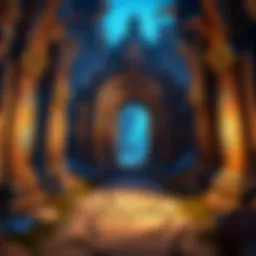 A breathtaking view of a new zone in Shadowlands