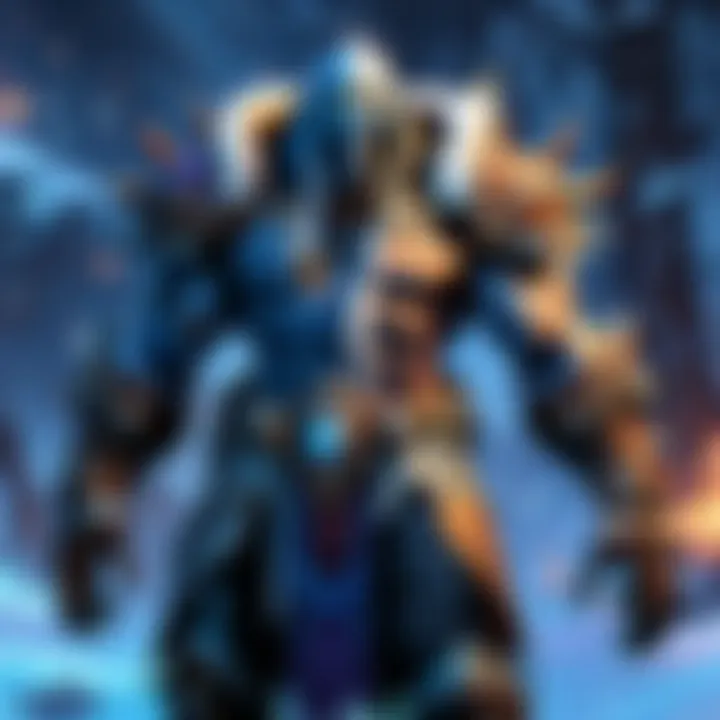 An illustration depicting various curse types found in Blizzard games