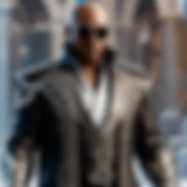 Morpheus Costume at Cultural Event Morpheus costume worn at a cultural event, illustrating its reception in popular culture.