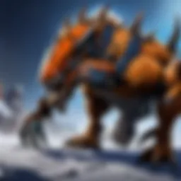 Artistic representation of the Mudclaw in a Blizzard game environment