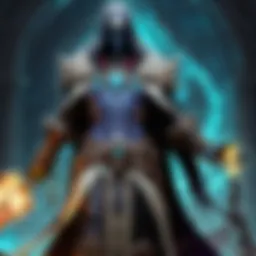 Artistic representation of a necromancer casting a spell