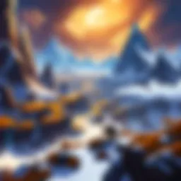 A breathtaking landscape of the new World of Warcraft realm