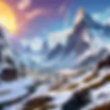 Epic landscape of a new World of Warcraft realm