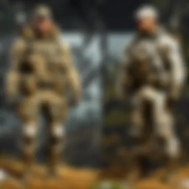 Camouflage Types Comparison Comparison of different camouflage types