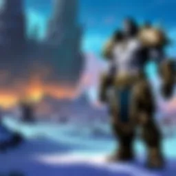 A panoramic view of the Shadowlands realms showcasing their unique aesthetics