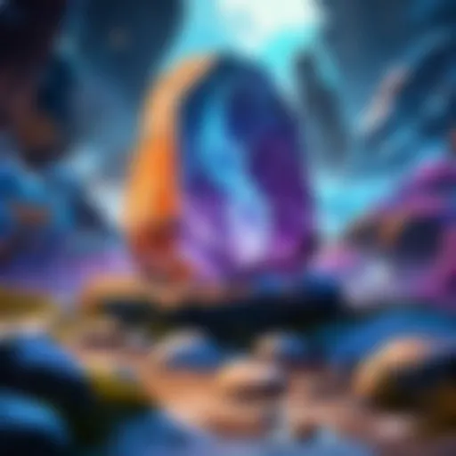 Symbolic representation of the Twelve Stones in a mystical setting