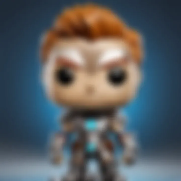 Close-up of a rare Blizzard Funko Pop figure highlighting intricate details.