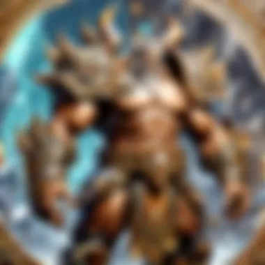 Intricate WoW-Themed TCG Card Layout An intricate layout of various TCG cards inspired by WoW characters and lore.