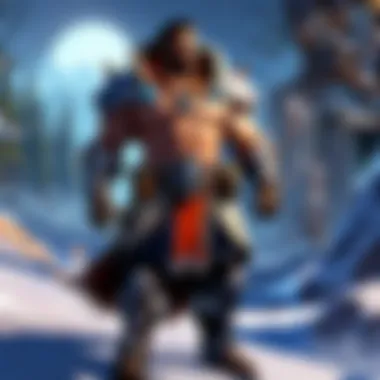 An enchanting landscape depicting various character classes in Blizzard games