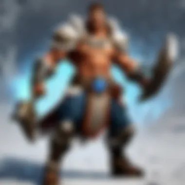 A warrior using a unique ability in battle
