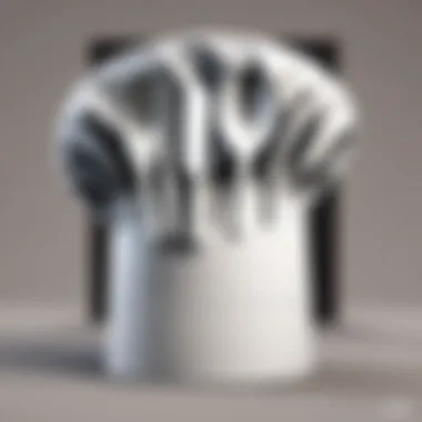 Crisp White Minimalist Chef Hat Minimalist chef hat in crisp white with subtle texture
