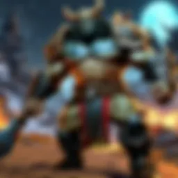 Warrior battling fierce enemies in WoW Classic trial