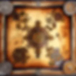 The immersive game board of WOW, showcasing intricate designs and thematic elements.