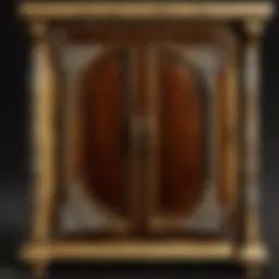 A detailed view of a beautifully designed cabinet in World of Warcraft