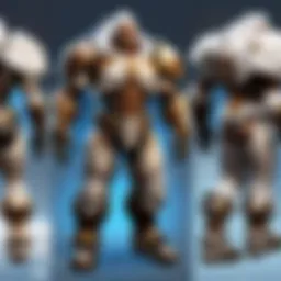 Diverse types of gear in Blizzard games