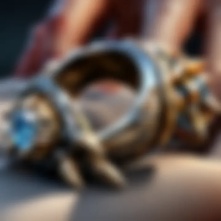 Glamour Unleashed with Claw Ring Style