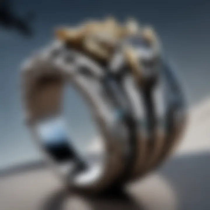 Intricate Claw Ring Design Detail
