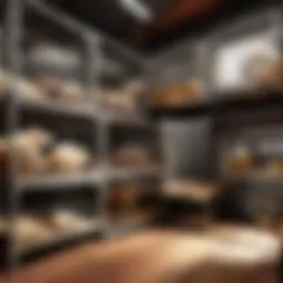 Spacious rat cage with multiple levels and enrichment