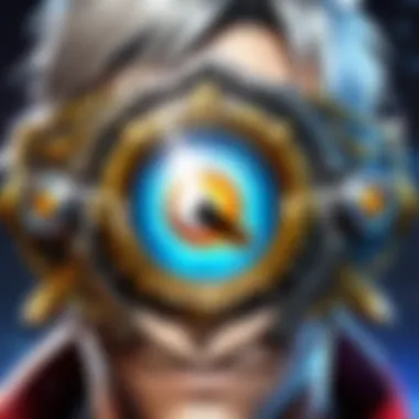 Bling Eyepatch as a Statement in Gaming Culture An individual adorned with a striking bling eyepatch at a gaming convention.