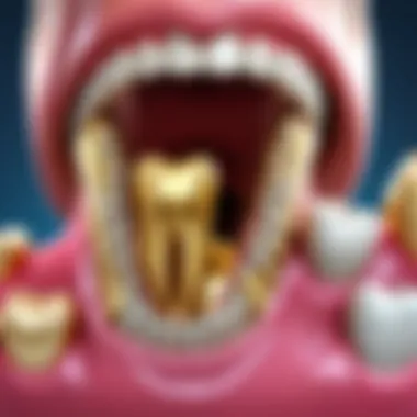 Precision Dental Procedure for Gold Tooth Insertion Gold Tooth Dental Procedure