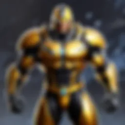 A dynamic in-game scene showcasing Goldstreak effects