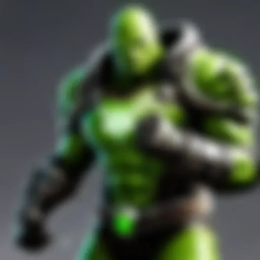 Green Battle Gloves Unleashing Power
