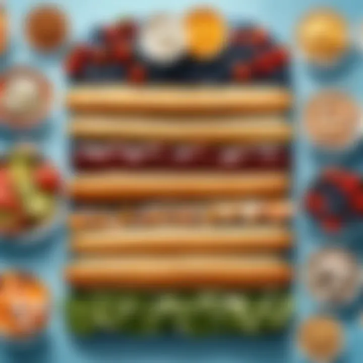 An abstract illustration symbolizing the psychological aspects of culinary choices