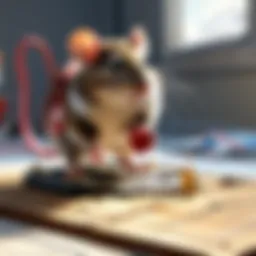 Innovative heart mouse trap in action
