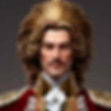 Historically-inspired King's Wig in Luxurious Fabric Historically-inspired King's Wig in Luxurious Fabric