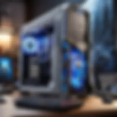 Price Comparison of Gaming PCs Comparison chart highlighting prices of various retailers for prebuilt gaming PCs.