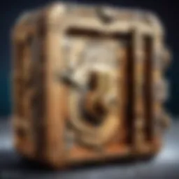 Intricate Lock Mechanism on Puzzle Container