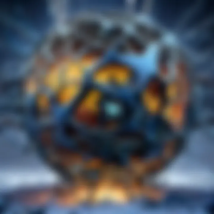 Illustration depicting complex network structure causing internet connectivity issues