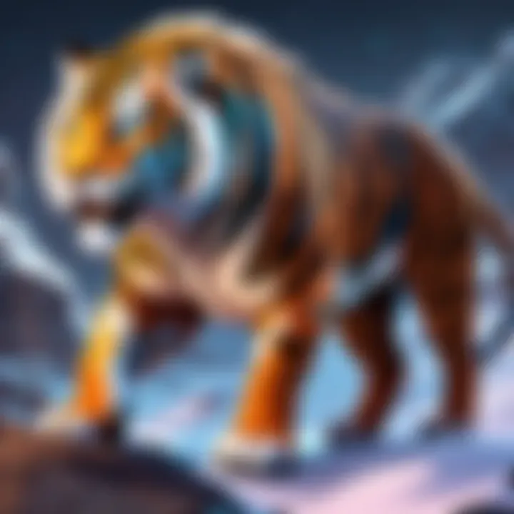 Intricate Swift Spectral Tiger Origins Illustration