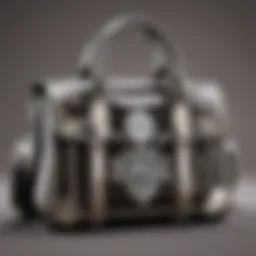 Luxurious Kris Small Logo Satchel in Ebony