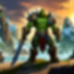 A panoramic view of the Broken Isles showcasing the dramatic landscapes