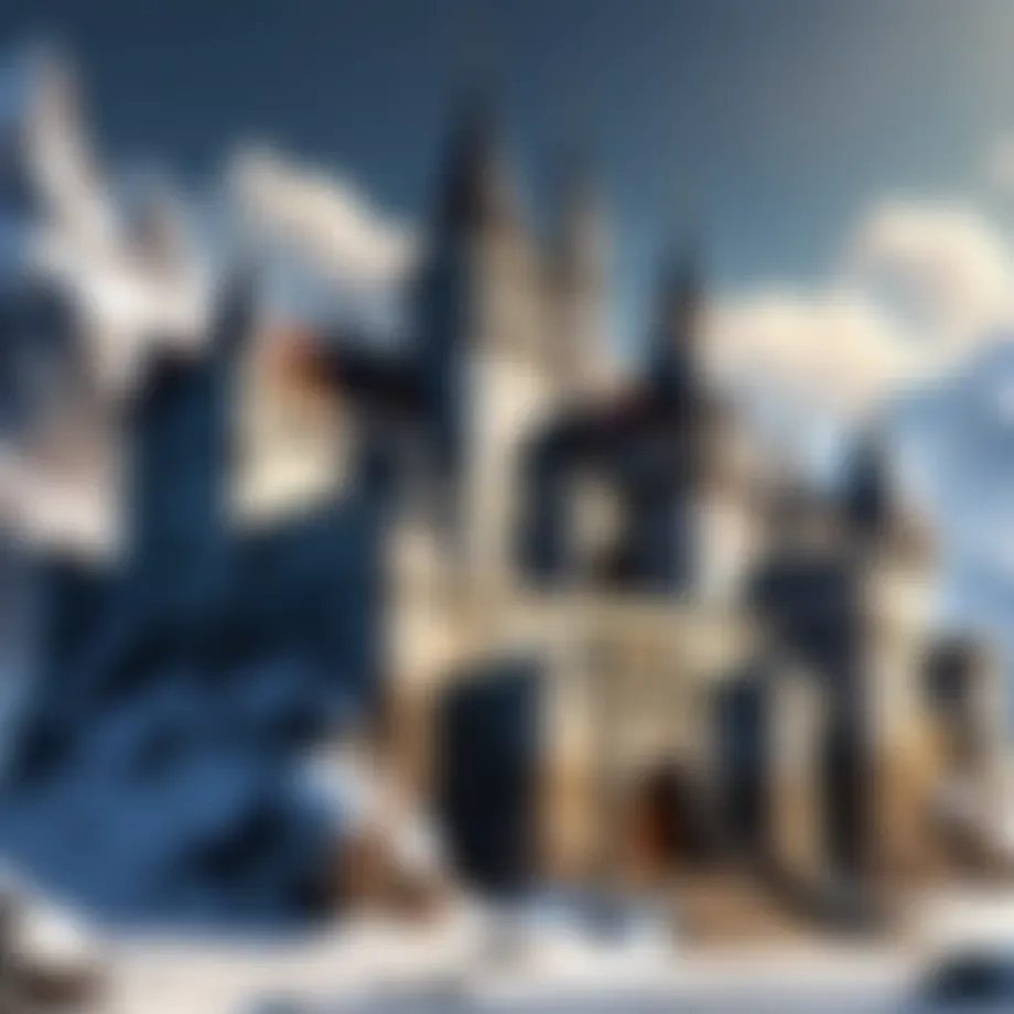 Symbolic representation of lord titleship through a majestic castle