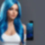 Lustrous Azure Hair Color Swatch