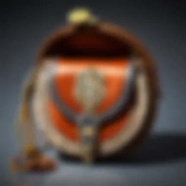 Luxurious leather coin pouch