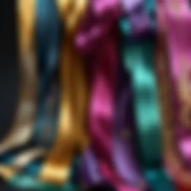 Luxurious Silk Ribbon in Opulent Jewel Tones Luxurious Silk Ribbon in Opulent Jewel Tones